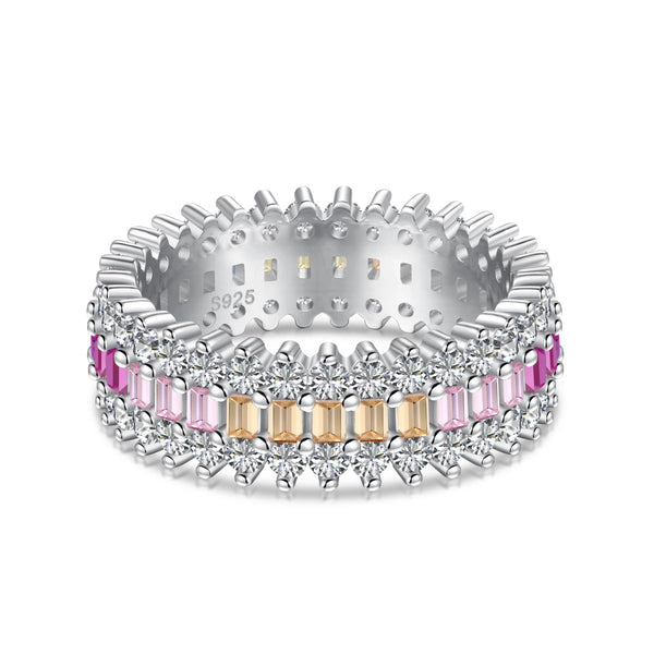 <ORIELL>Ornate Colorful Radiant Cut Daily Ring