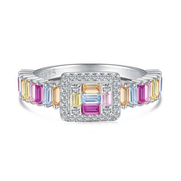 <ORIELL>Exquisite Colorful Radiant Cut Party Ring