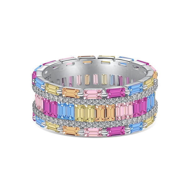 <ORIELL>Dazzling Colorful Radiant Cut Party Ring