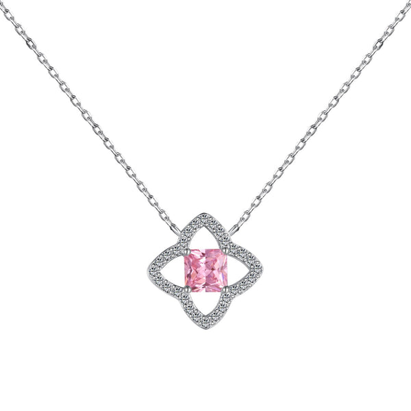 <ORIELL>Exquisite Flower Shape Princess Cut Necklace